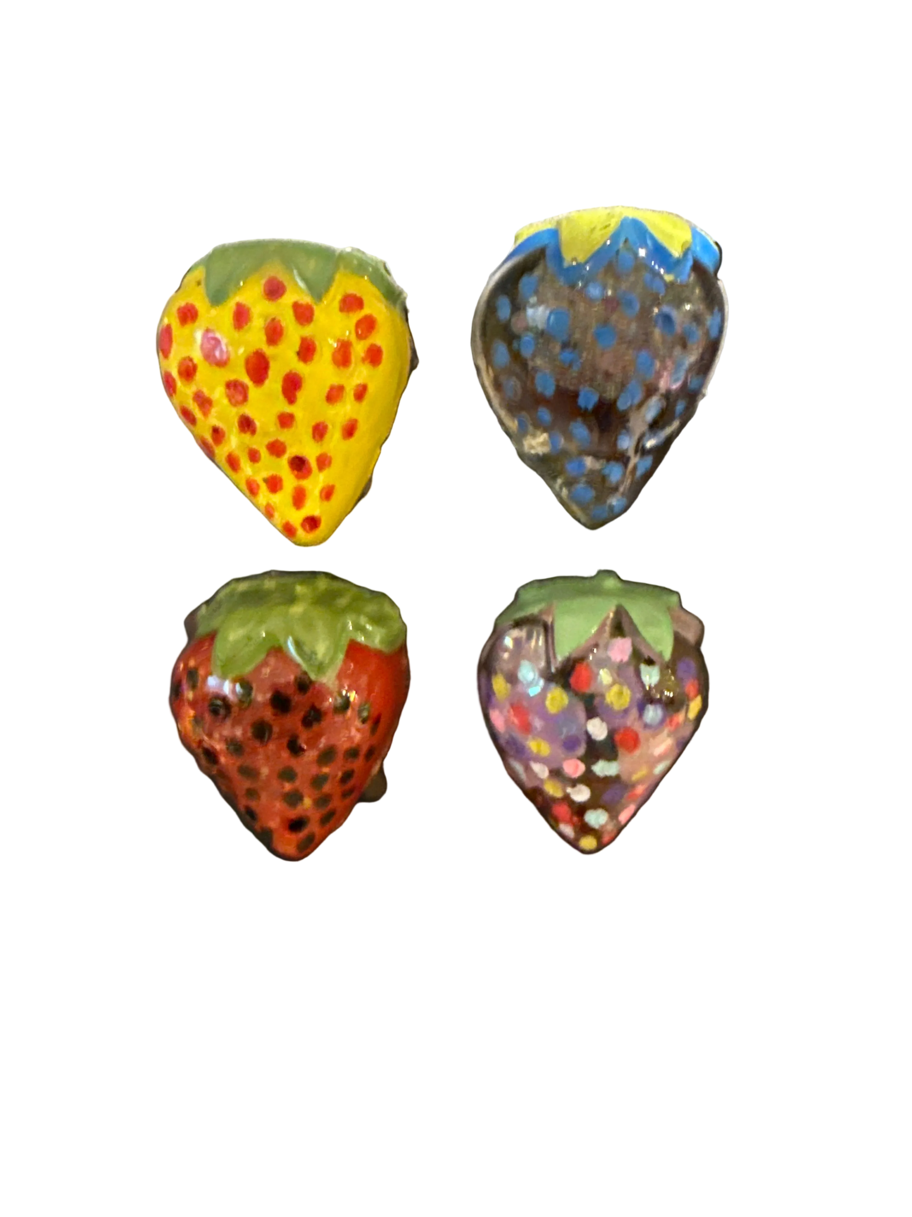 Strawberries refrigerator magnets